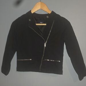 GAP Kids Black Jean Jacket with Zipper Accents